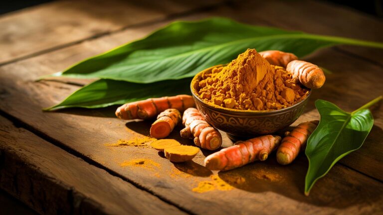 Illustration de l'effet du curcuma sur la réduction du cholestérol.